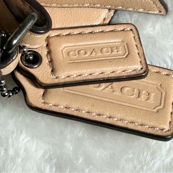 Coach Poppy Mirror Metallic Silver Crossbody Bag Leather Adjustable Strap - Picture 2 of 11